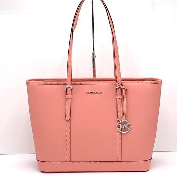 MICHAEL KORS
(NWT
Jet Set Travel Large Saffiano Leather Tote
Bag PRIMROSE COLOR - Picture 2 of 16